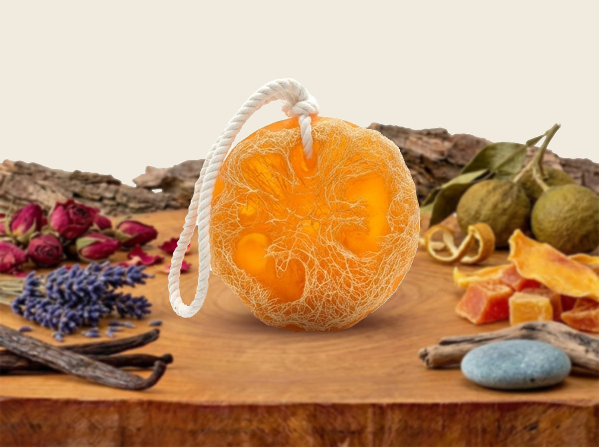 Soap on a rope Mango & Papaya